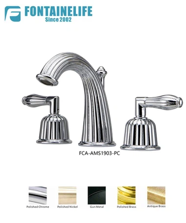 סיפון רכוב ברז אמבטיה זהב 24 קראט